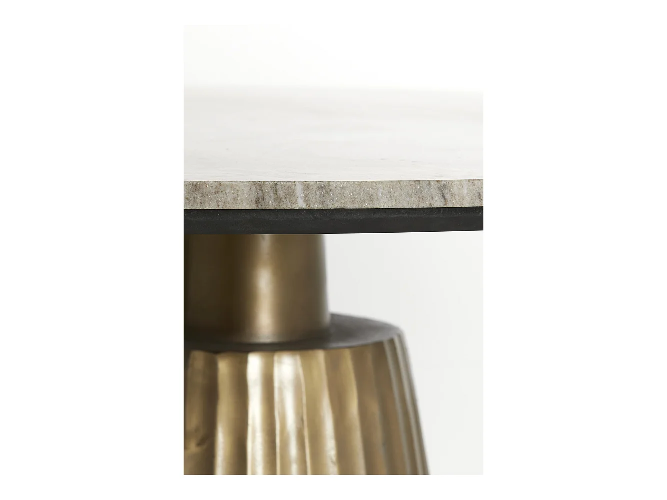 Eettafel RIANNE - Ø100x75cm - Bruin