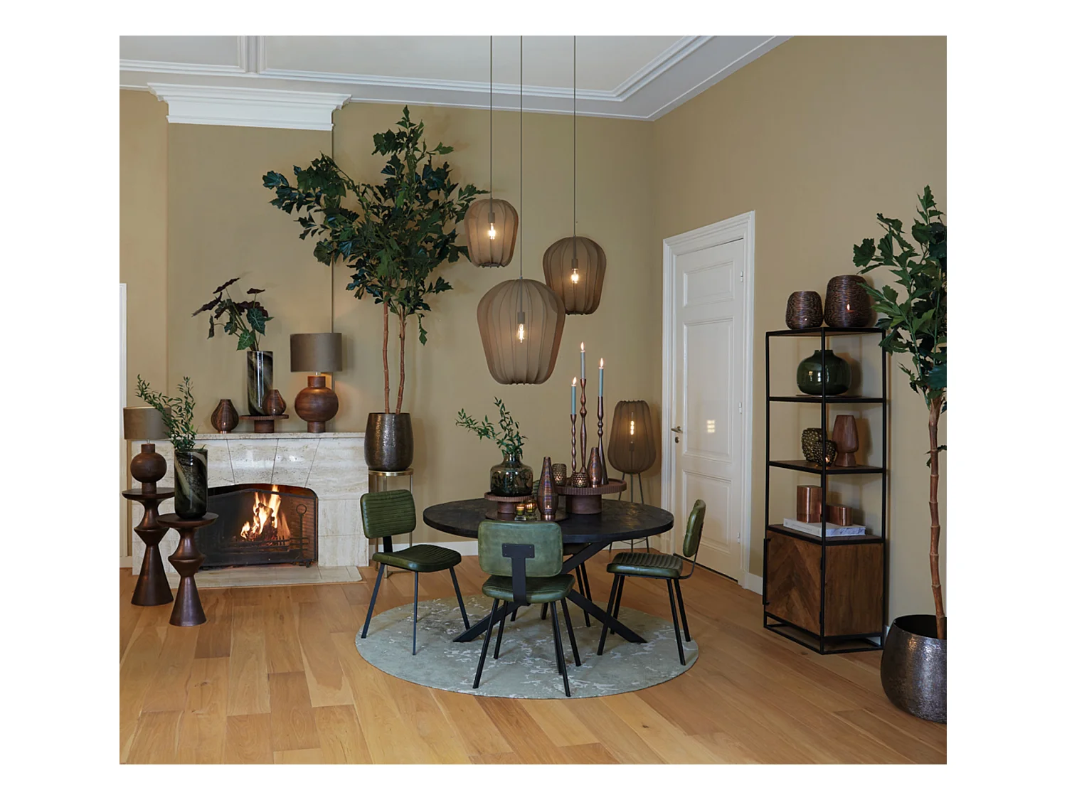 Table à manger YELLOV - Ø120x76cm - Noir