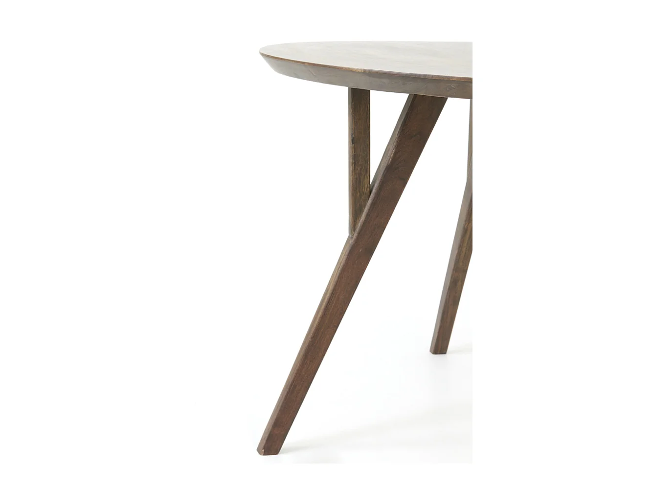 Table à manger QUENZA - Ø140x76cm - Marron