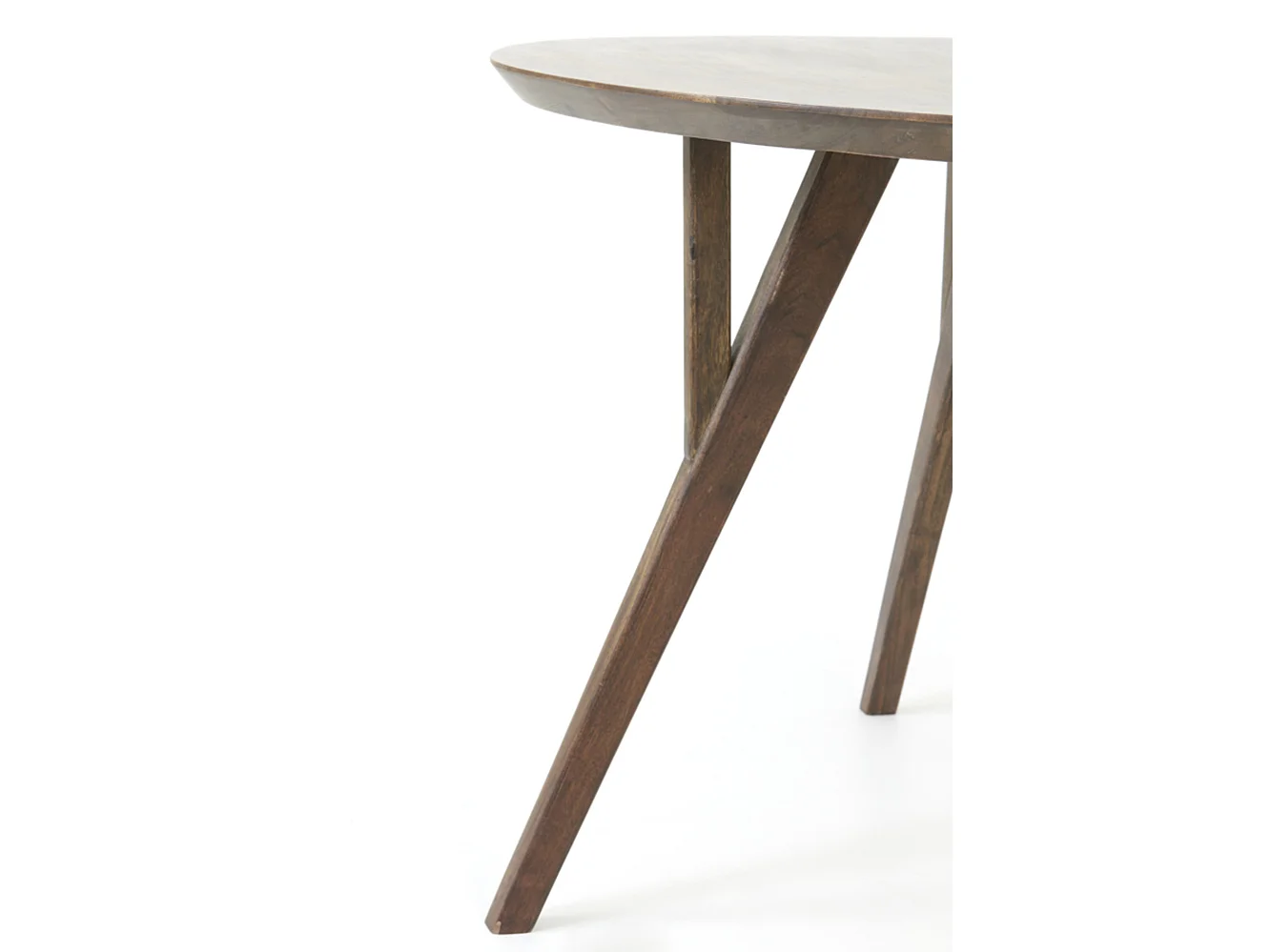 Esstisch QUENZA - Ø140x76cm - Braun