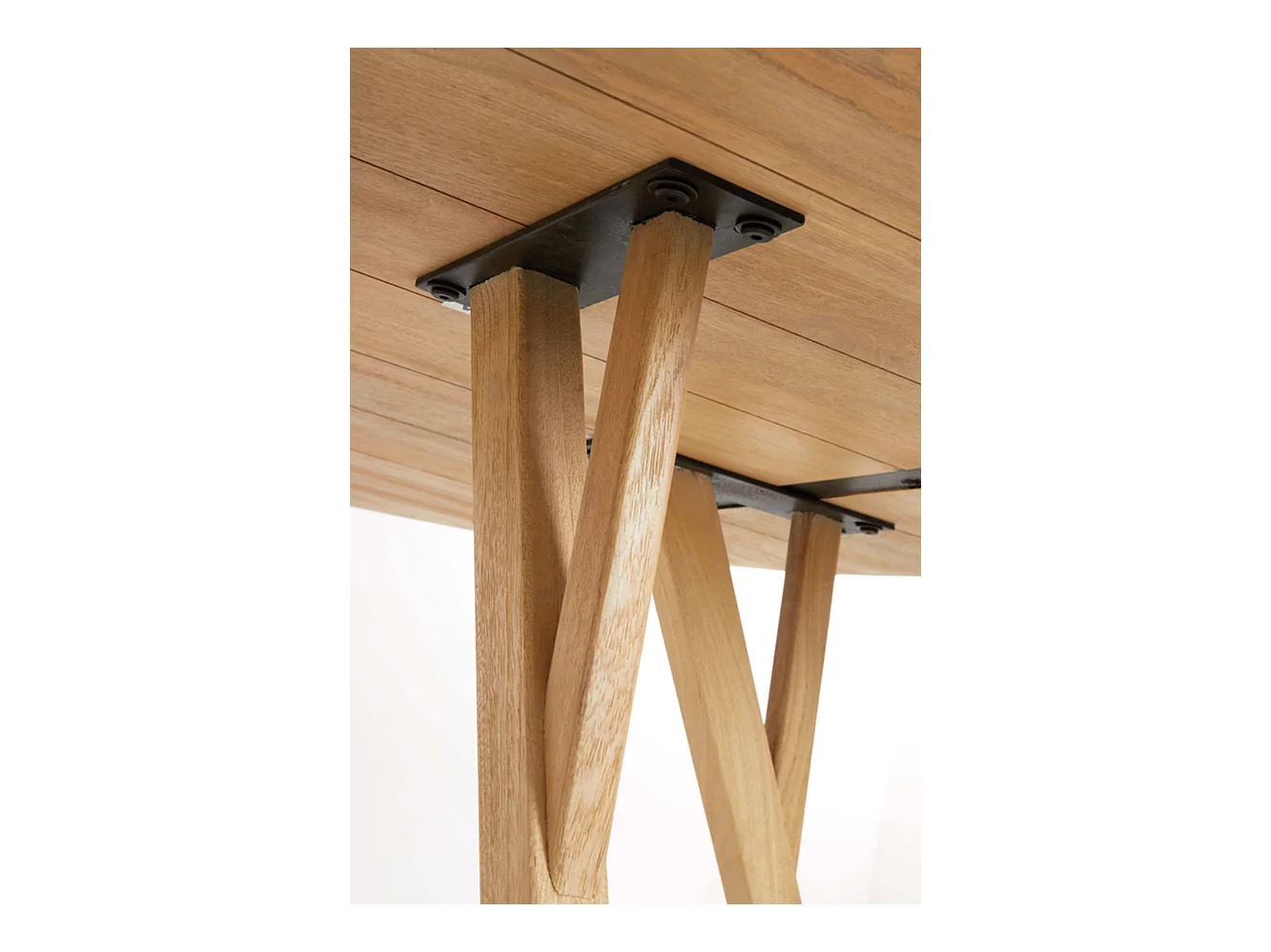 Table à manger QUENZA - Ø140x76cm - Marron