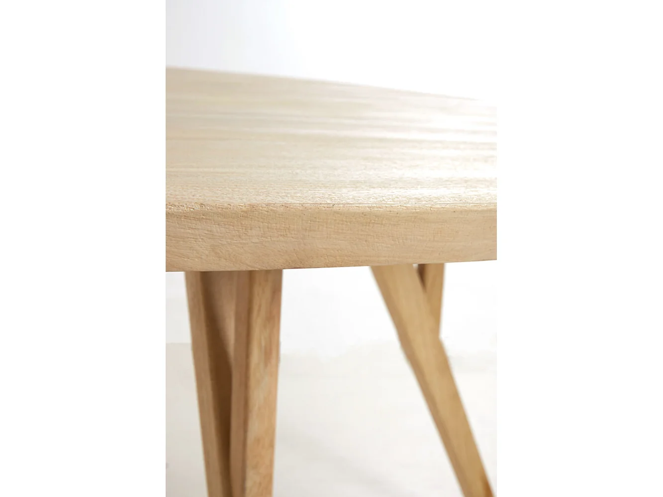 Table à manger QUENZA - Ø140x76cm - Marron