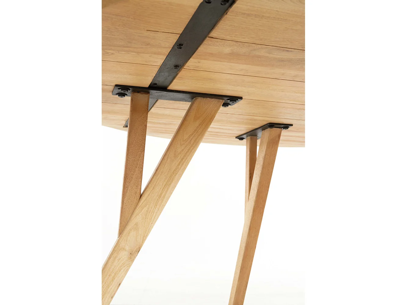 Table à manger QUENZA - Ø140x76cm - Marron