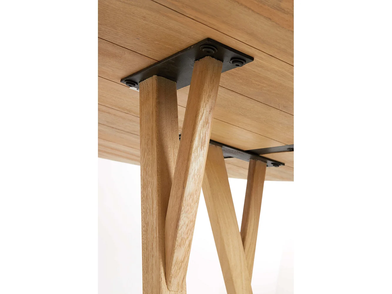 Table à manger QUENZA - Ø140x76cm - Marron