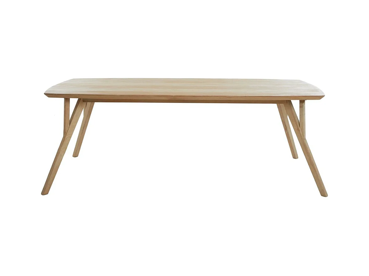 Table à manger QUENZA - 200x100x76cm - Marron