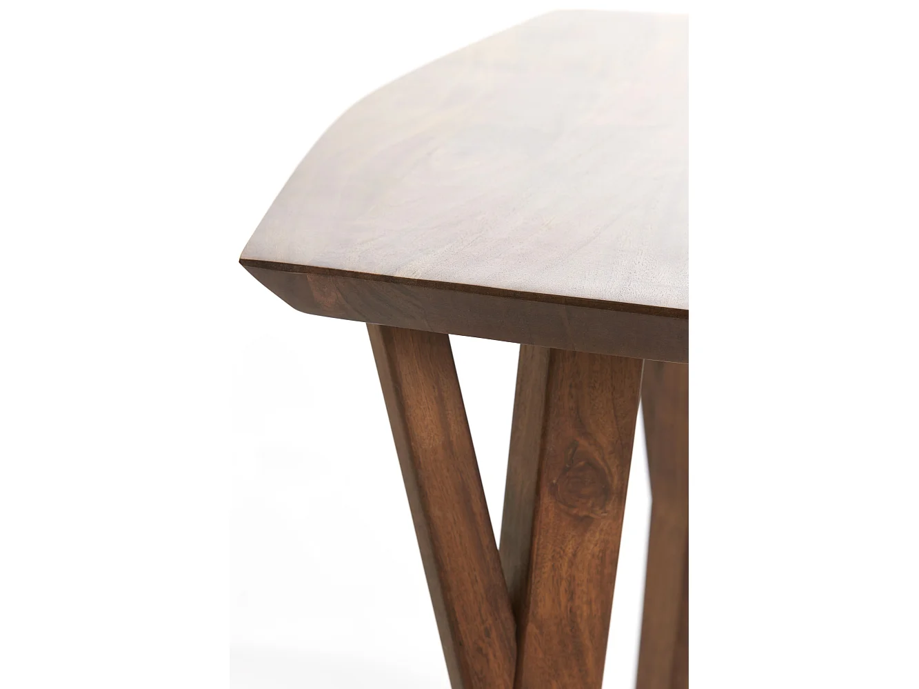 Table à manger QUENZA - Ø85x78cm - Marron