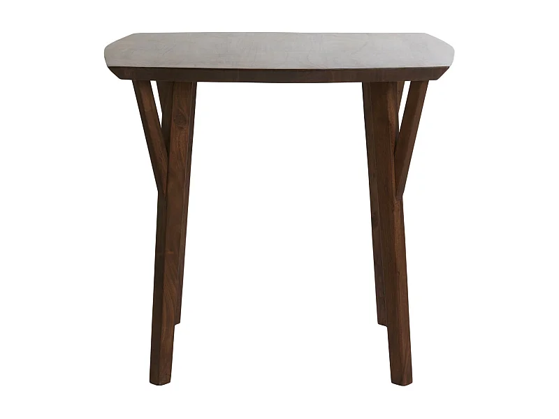 Eettafel QUENZA - Ø85x78cm - Bruin