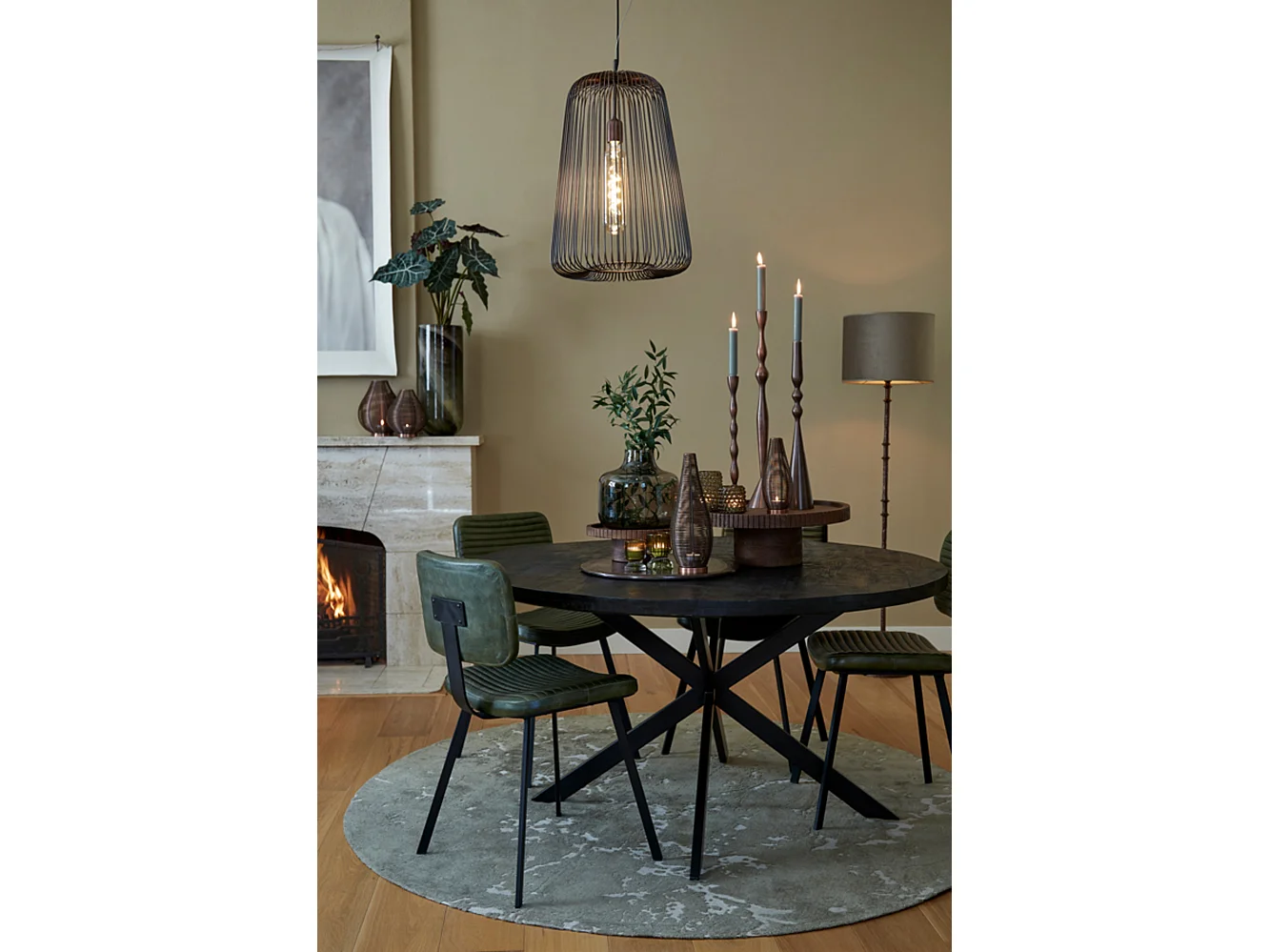 Eettafel YELLOV - Ø140x76cm - Zwart