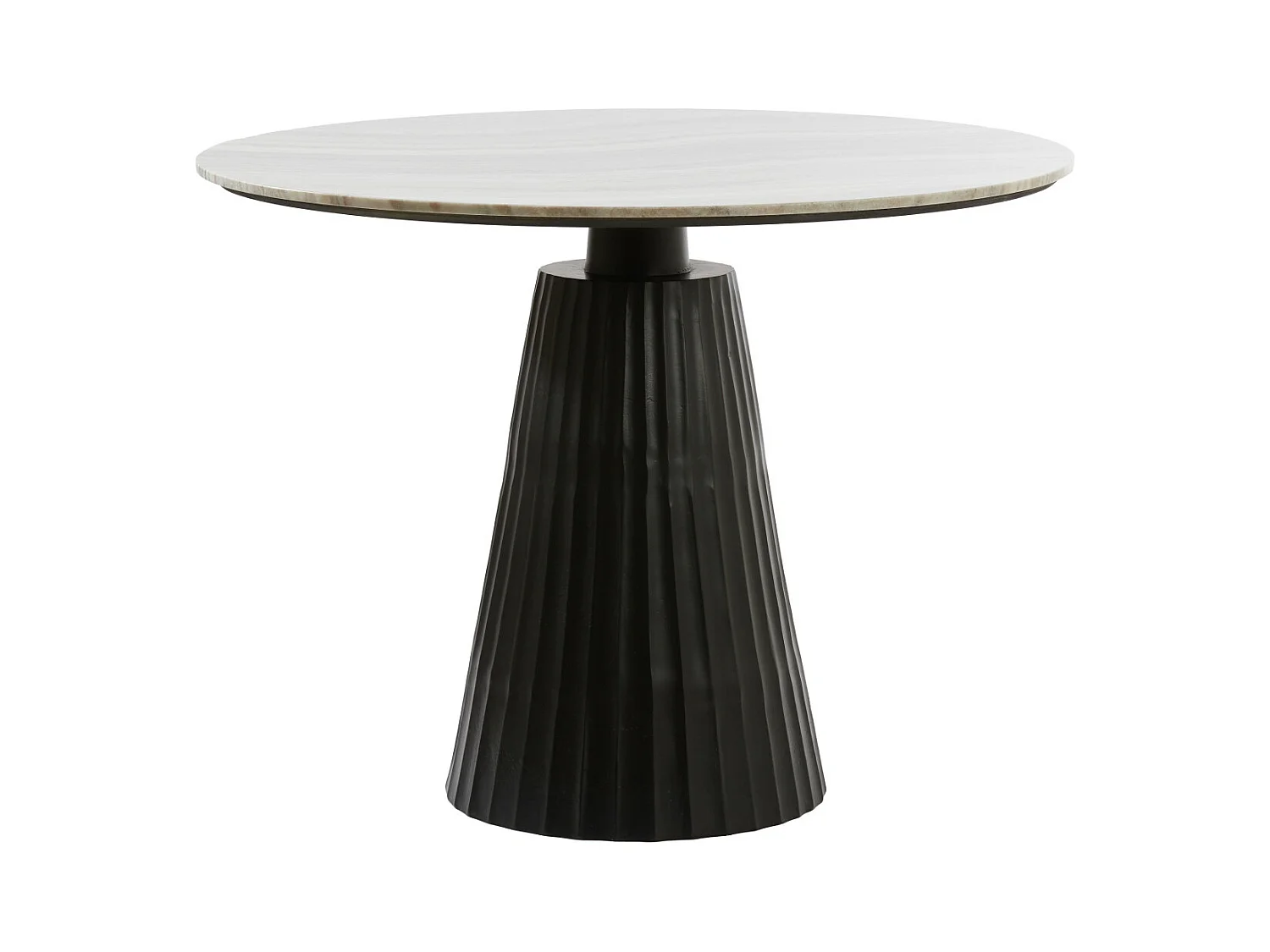 Table à manger RIANNE - Ø100x75cm - Marron