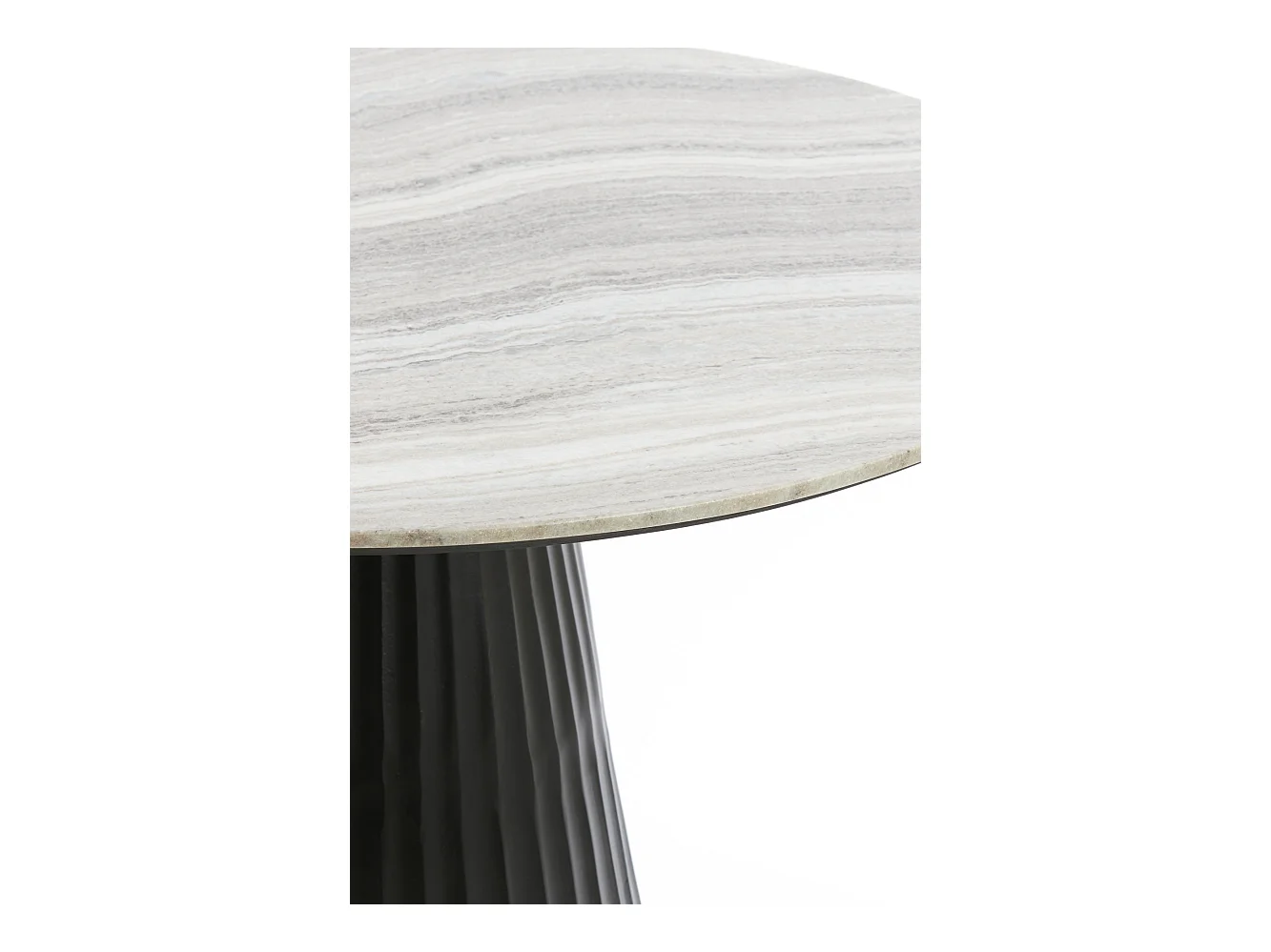 Table à manger RIANNE - Ø100x75cm - Marron