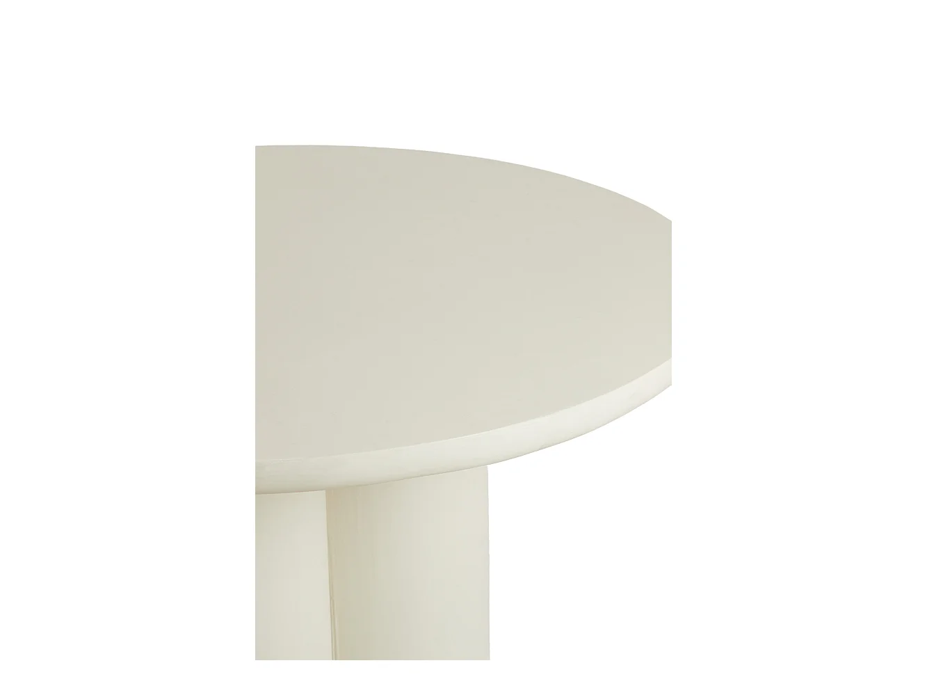 Table à manger MIZUHO - Ø130x78cm - Blanc