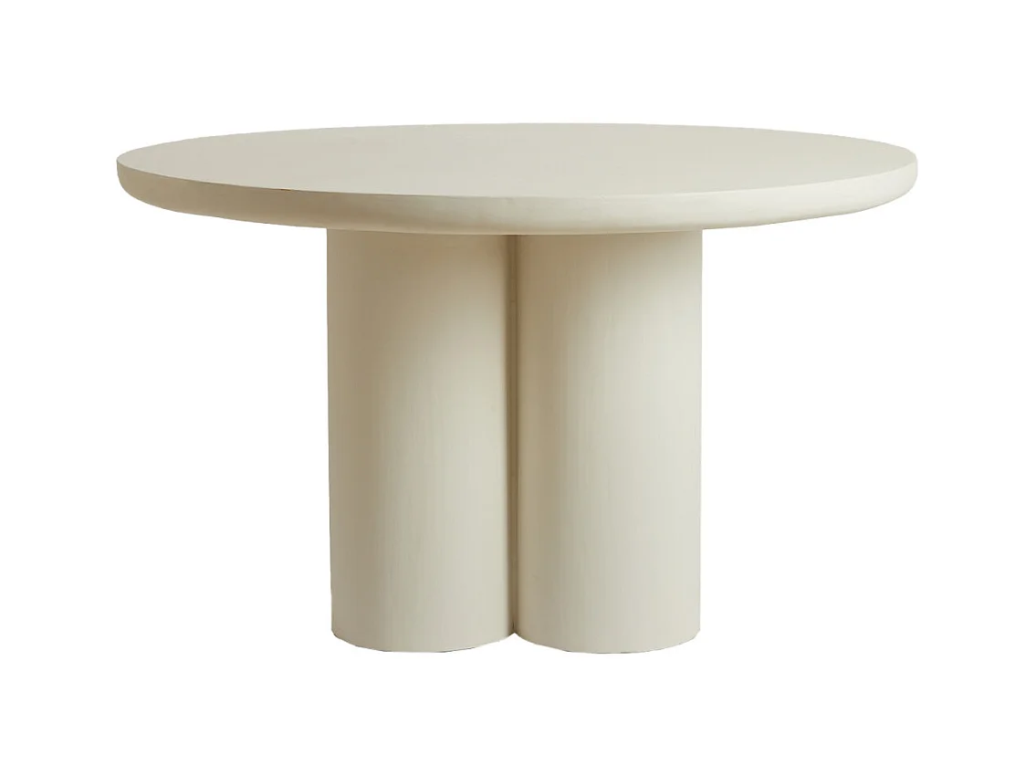 Table à manger MIZUHO - Ø130x78cm - Blanc