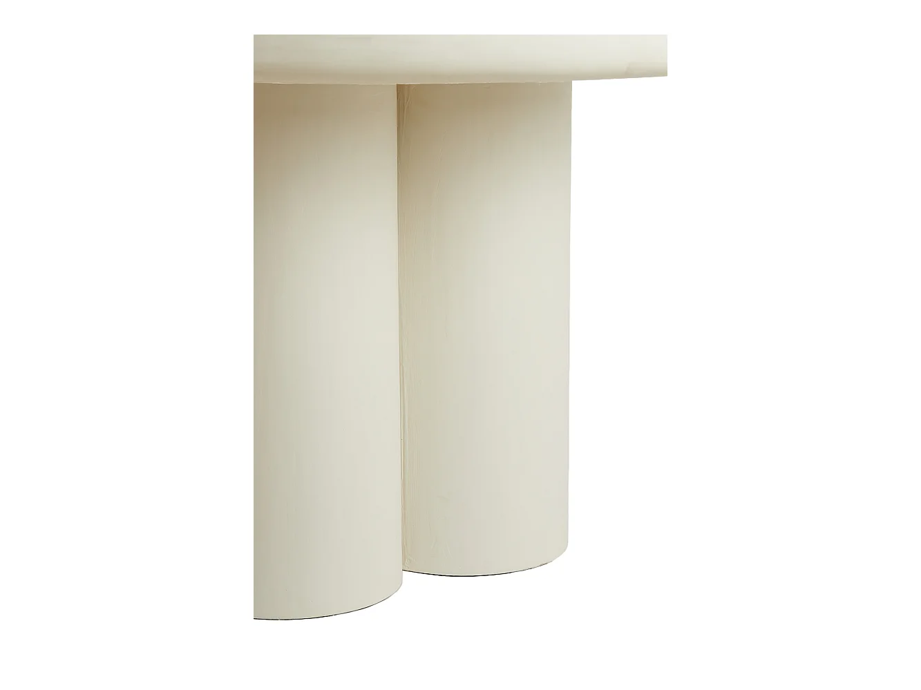 Table à manger MIZUHO - Ø130x78cm - Blanc