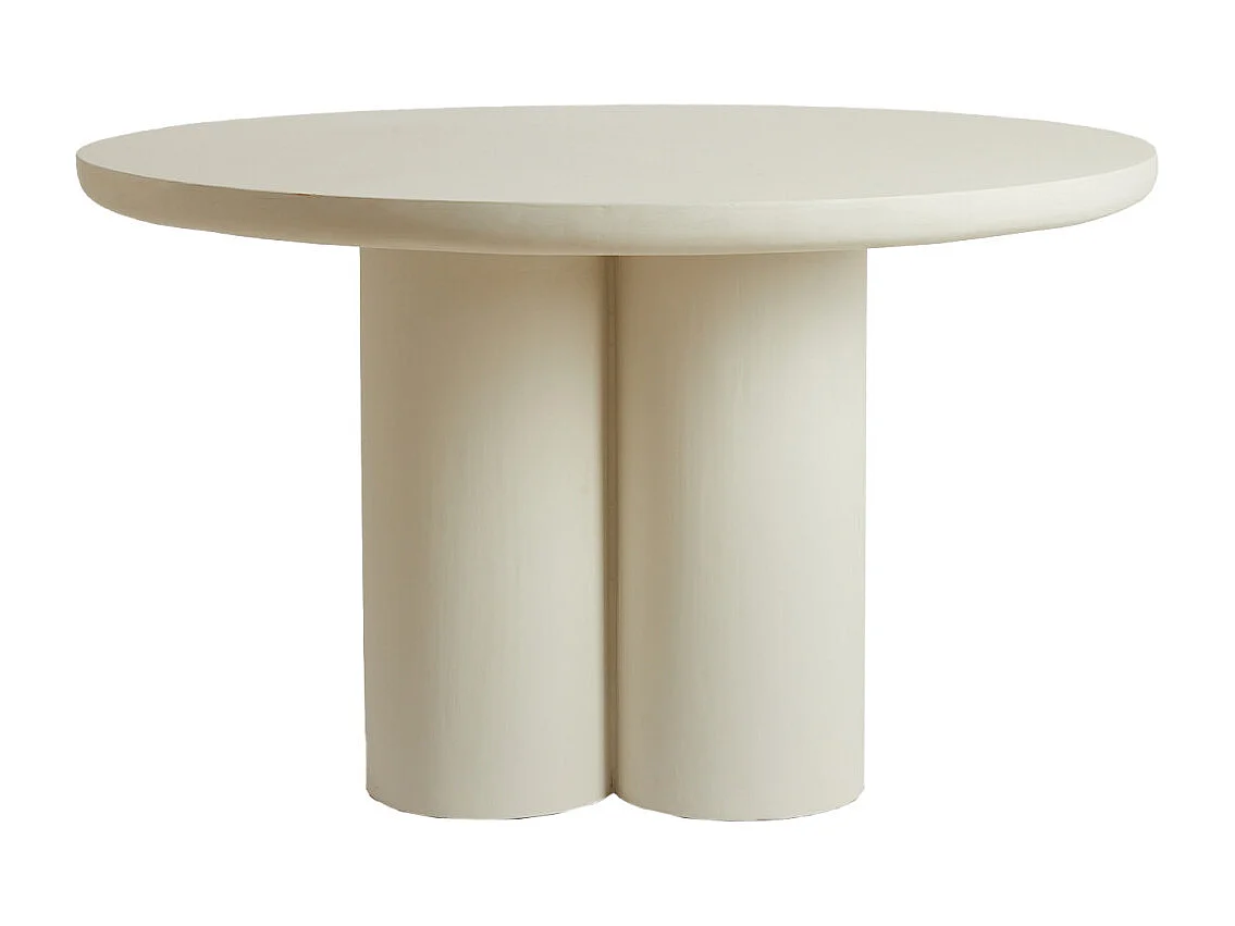 Table à manger MIZUHO - Ø130x78cm - Blanc