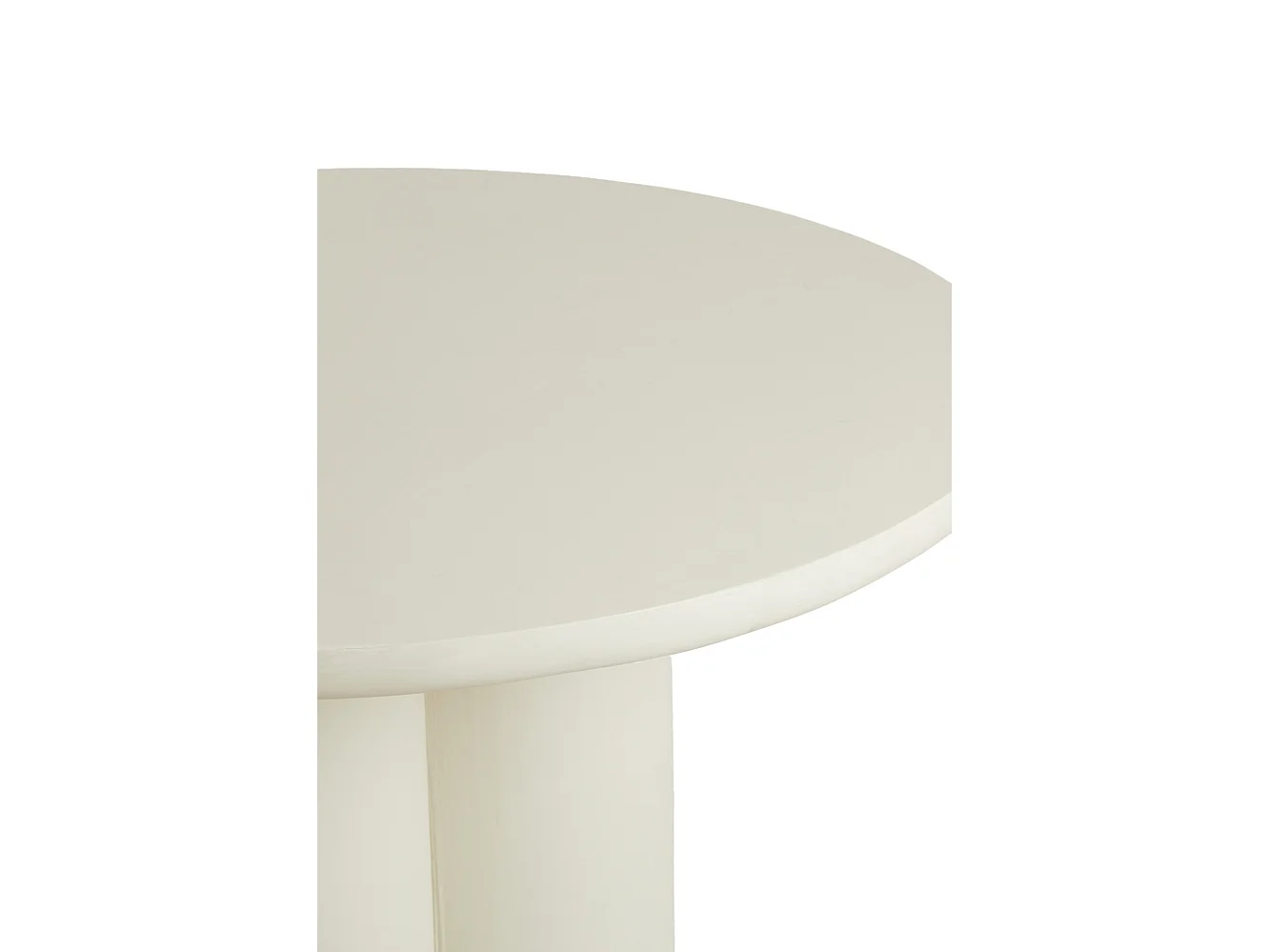 Table à manger MIZUHO - Ø130x78cm - Blanc
