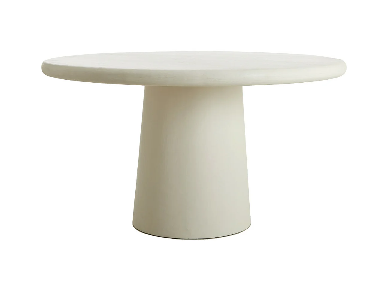 Table à manger KULONA - Ø140x76cm - Blanc