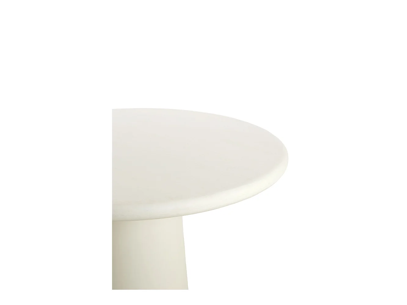 Table à manger KULONA - Ø140x76cm - Blanc