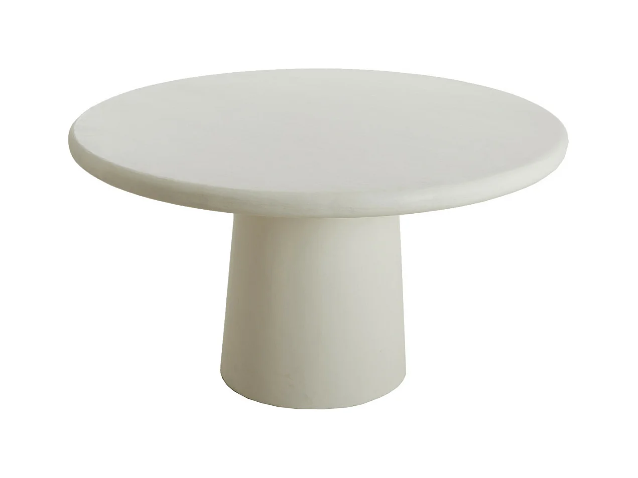 Table à manger KULONA - Ø140x76cm - Blanc