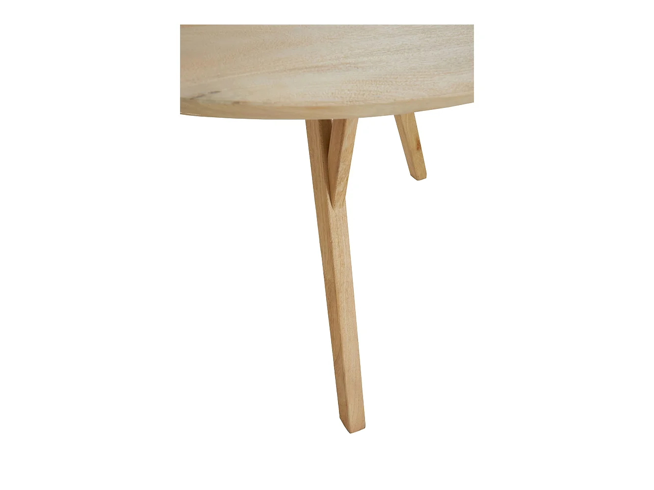 Table à manger QUENZA - Ø120x76cm - Marron