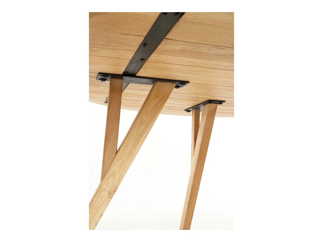 Table à manger QUENZA - Ø120x76cm - Marron