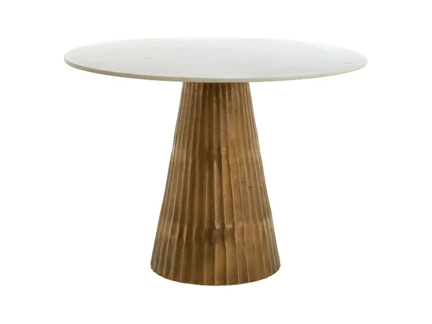 Tafel LEYDA - Ø100x78cm - Wit