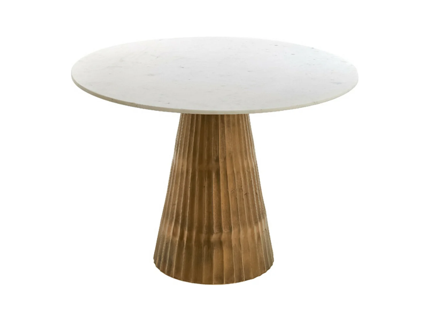 Tafel LEYDA - Ø100x78cm - Wit
