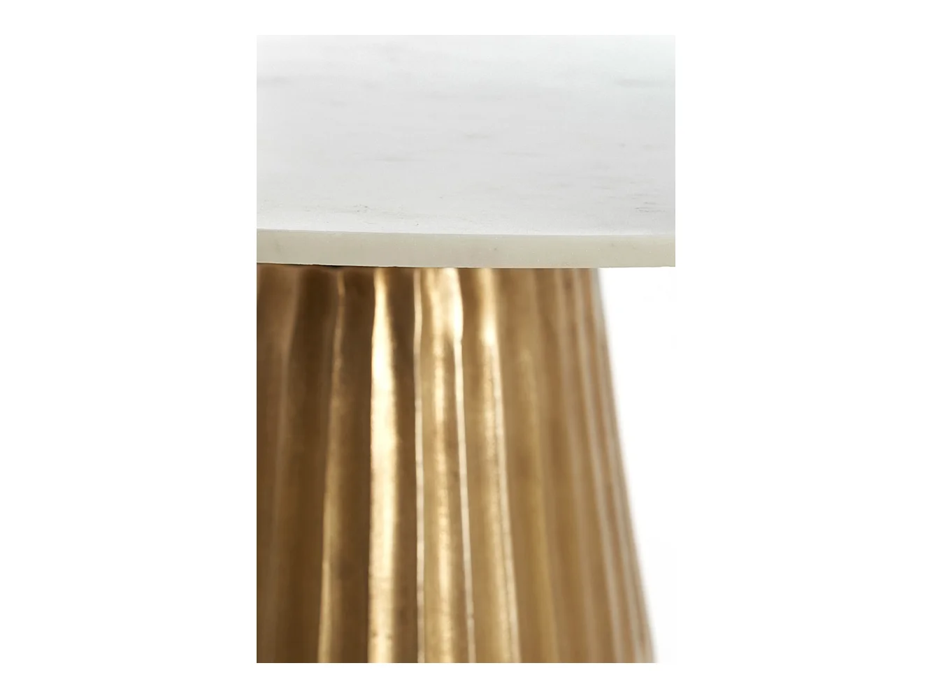 Tafel LEYDA - Ø100x78cm - Wit