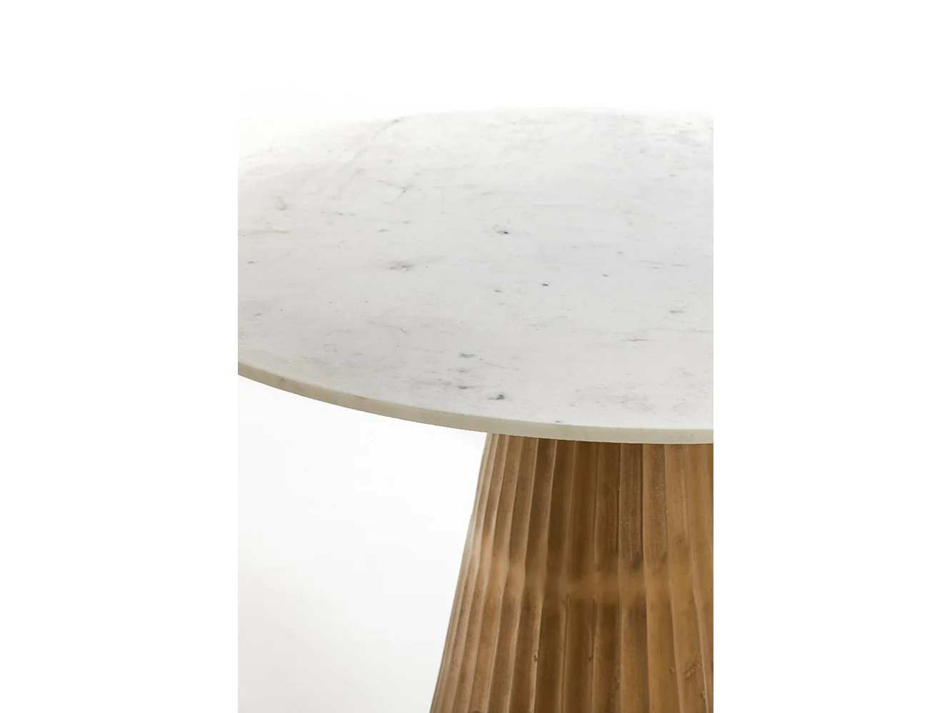 Table LEYDA - Ø100x78cm - Blanc