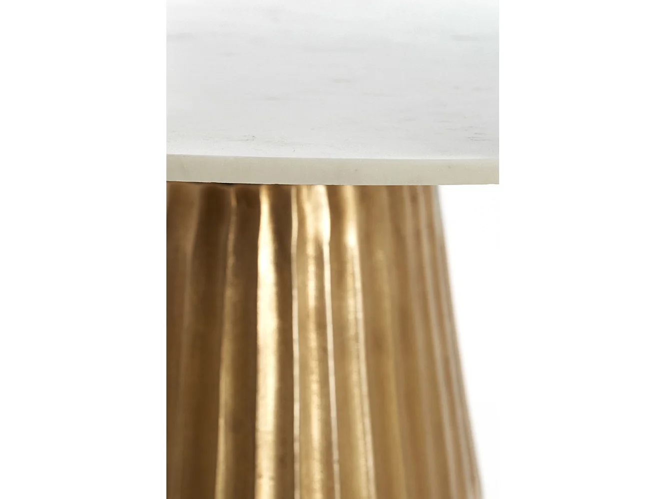 Table LEYDA - Ø100x78cm - Blanc