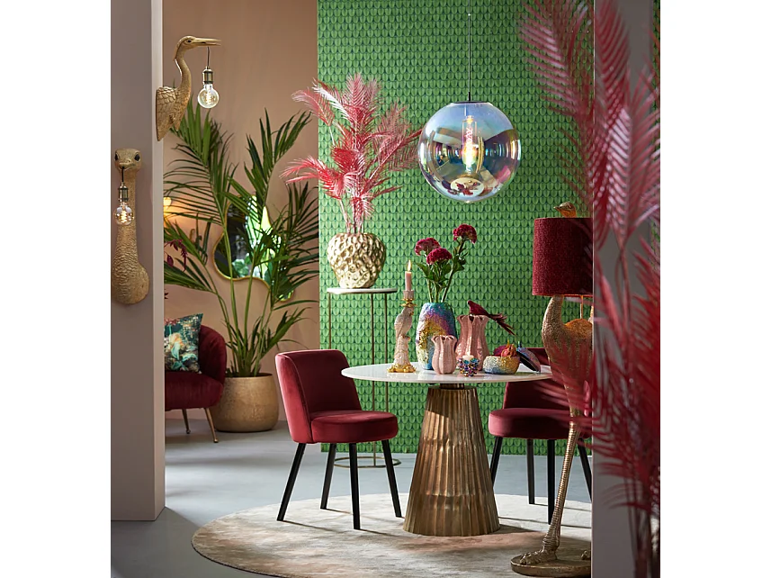 Table LEYDA - Ø100x78cm - Blanc