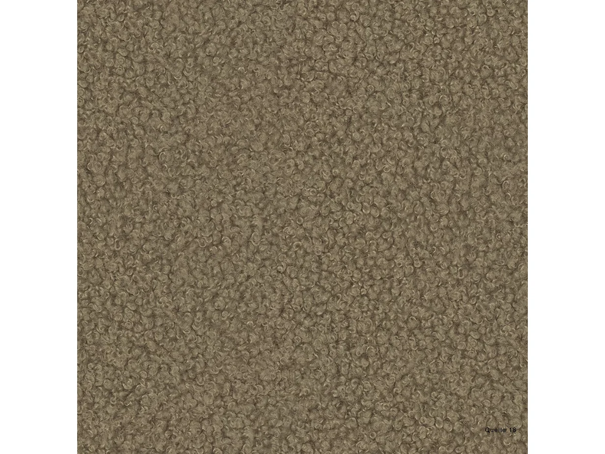 Canapé d'angle, canapé en L design Modena tissu pur source marron clair droite