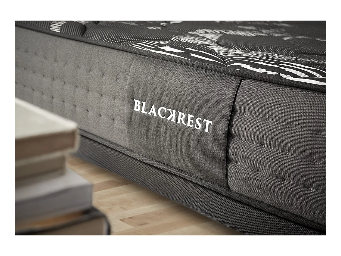 Matelas Ressorts Ensacados Blackrest Visco Hybrid 80x190 cm