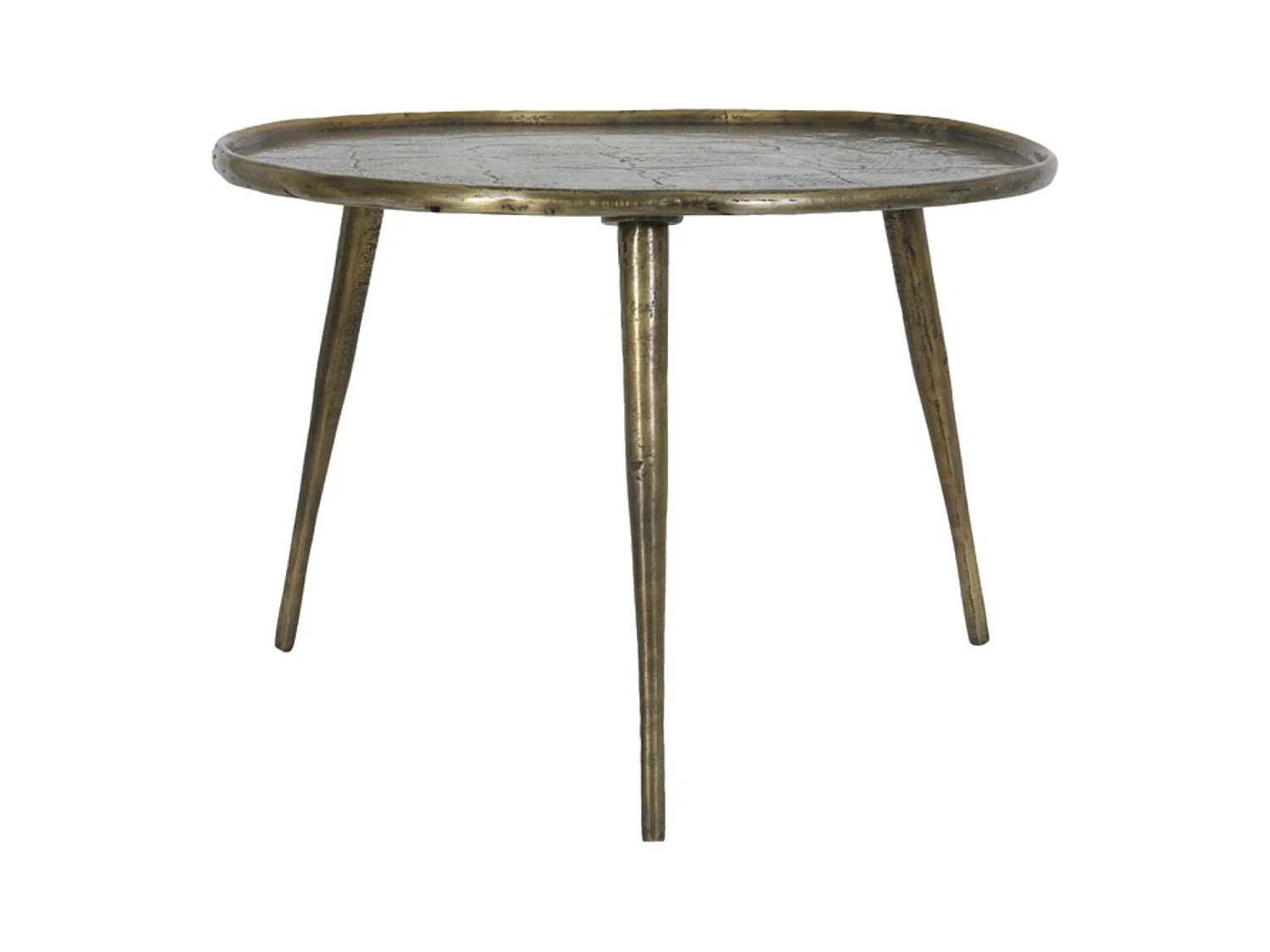 Mesa auxiliar BABINA - Ø59x41cm - Bronce