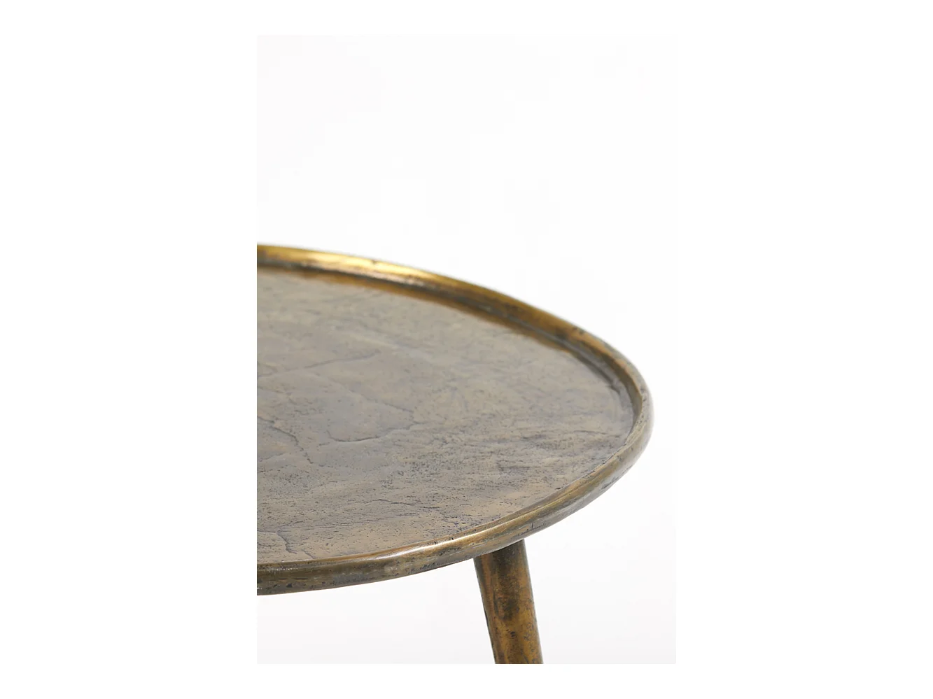 Mesa auxiliar BABINA - Ø59x41cm - Bronce