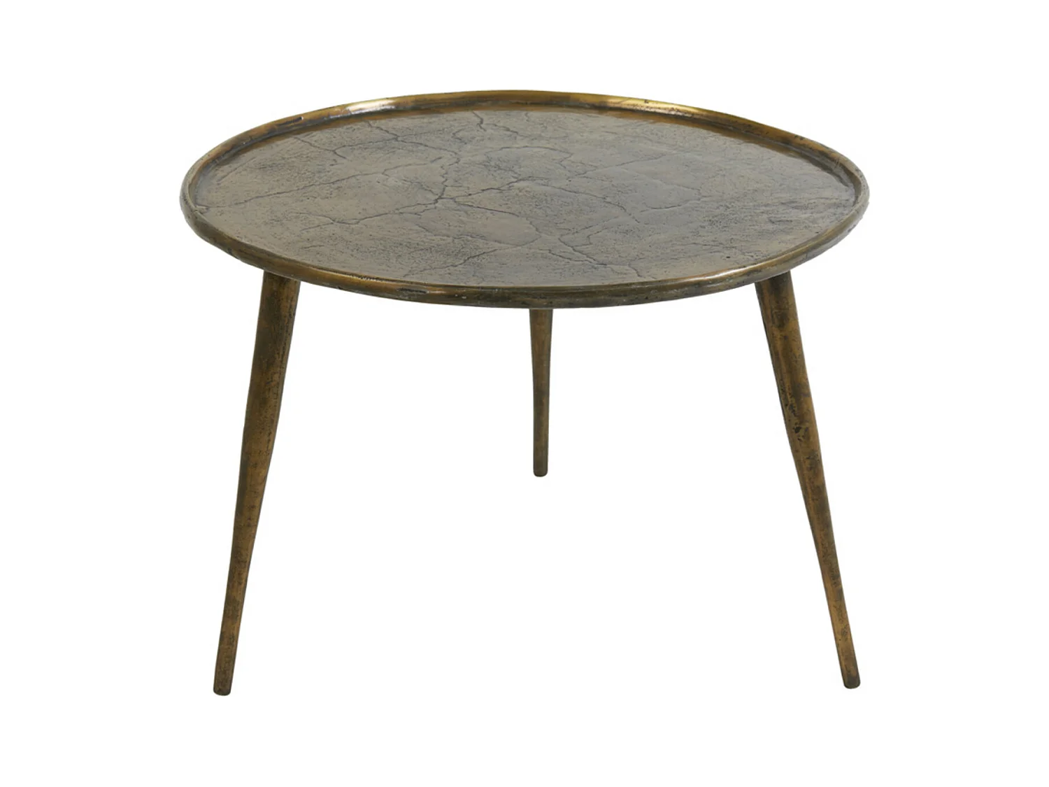 Mesa auxiliar BABINA - Ø59x41cm - Bronce