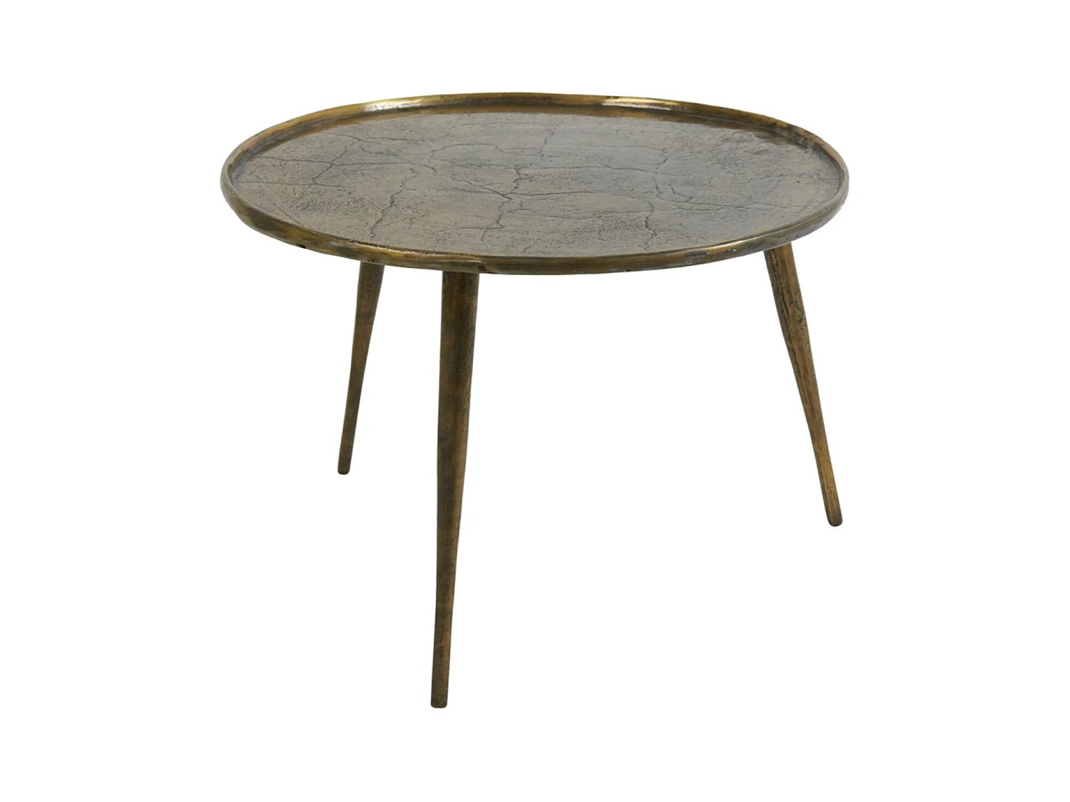 Mesa auxiliar BABINA - Ø59x41cm - Bronce