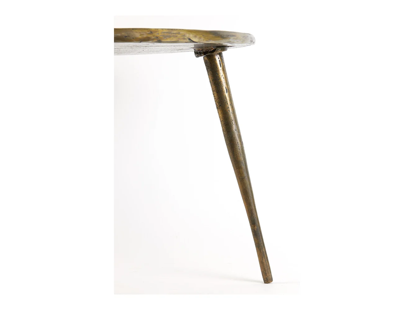 Mesa auxiliar BABINA - Ø59x41cm - Bronce