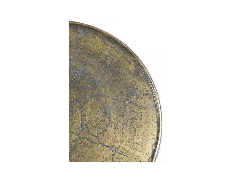 Mesa auxiliar BABINA - Ø59x41cm - Bronce