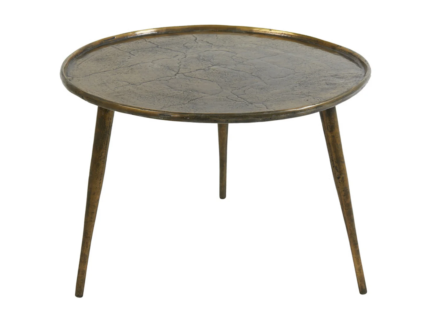 Table d'appoint BABINA - Ø59x41cm - Bronze