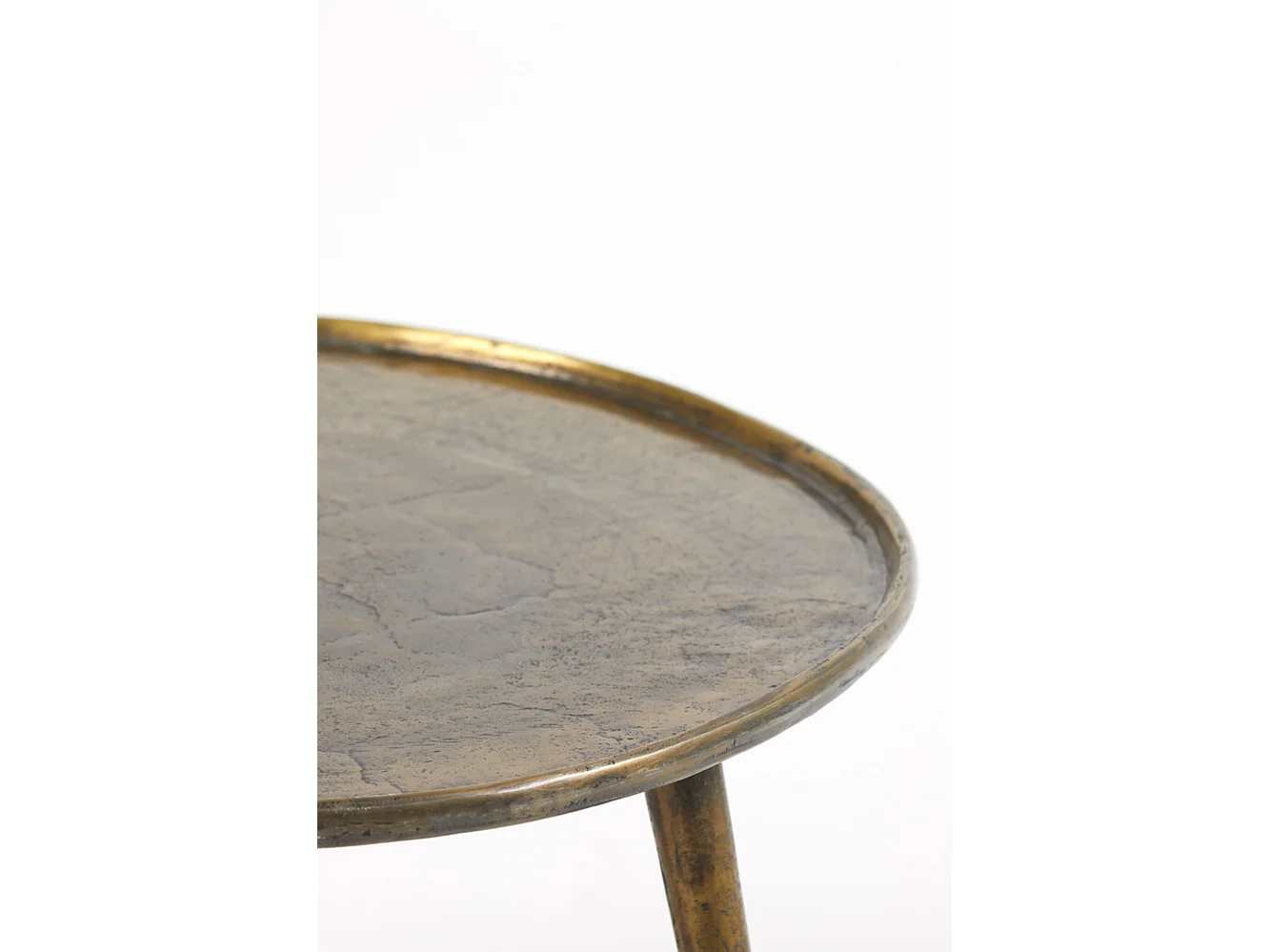 Table d'appoint BABINA - Ø59x41cm - Bronze