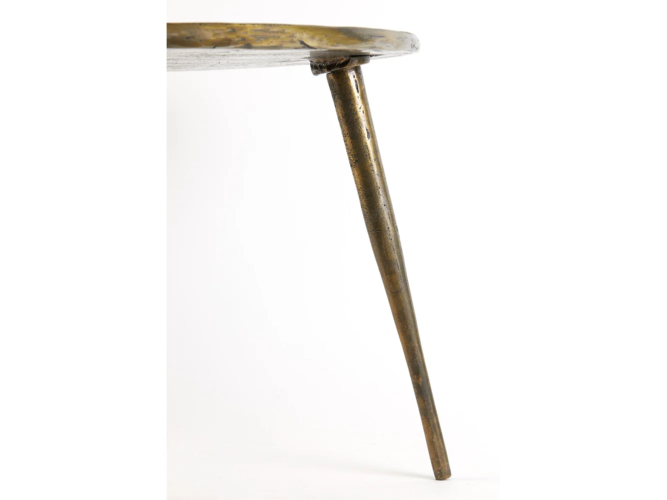 Table d'appoint BABINA - Ø59x41cm - Bronze