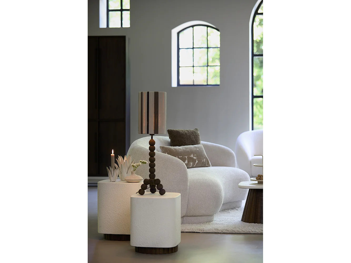 Table d'appoint SEDDON - 37x34x45cm - Blanc