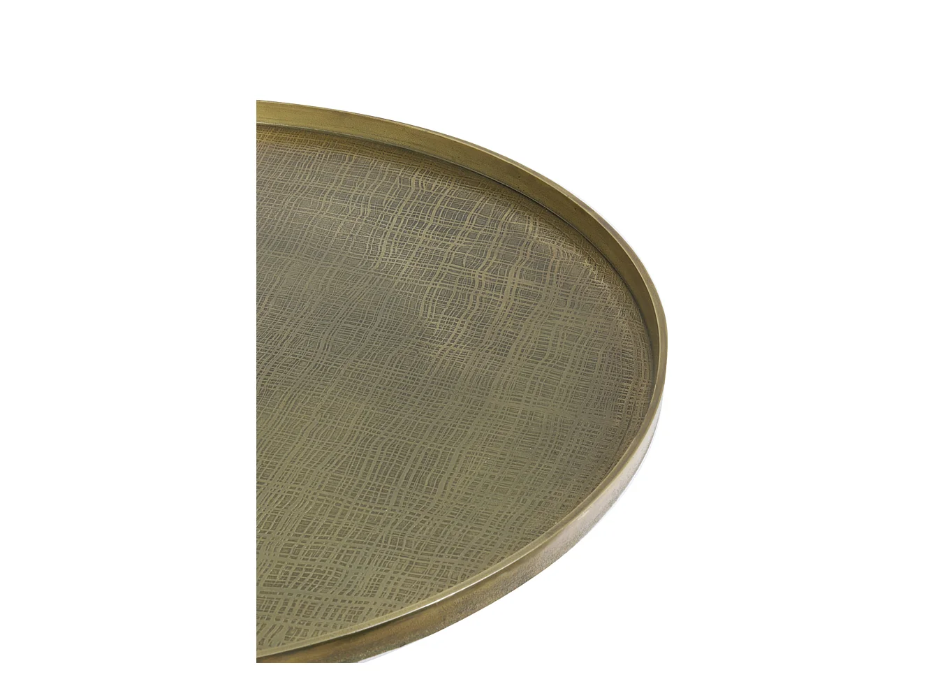 Couchtisch POPETA - Ø75x35cm - Bronze