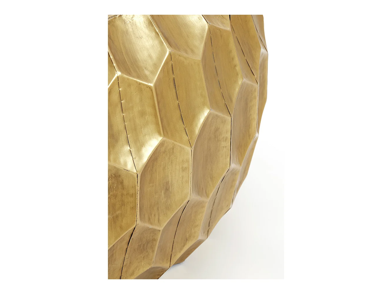 Table basse KALAN - Ø85x42cm - Doré