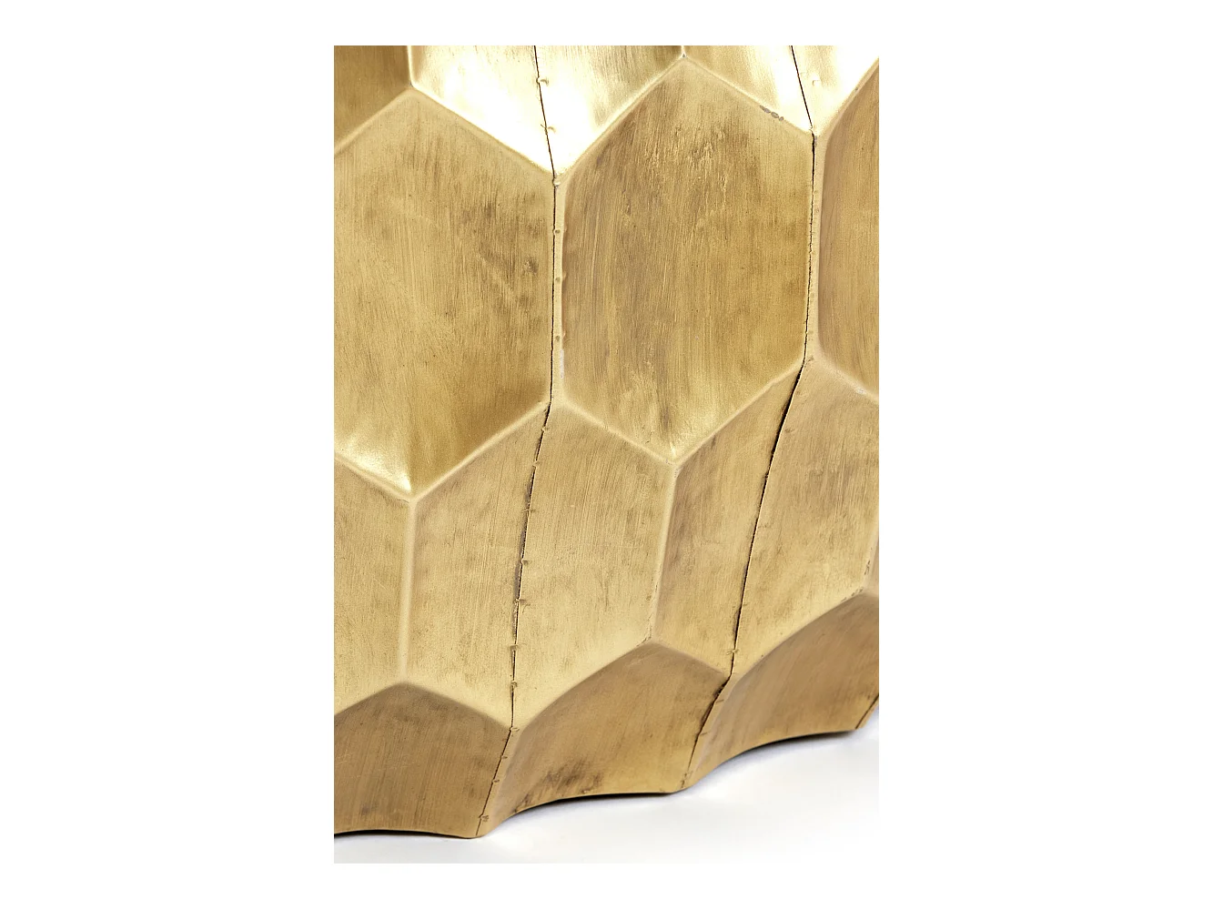 Table basse KALAN - Ø85x42cm - Doré