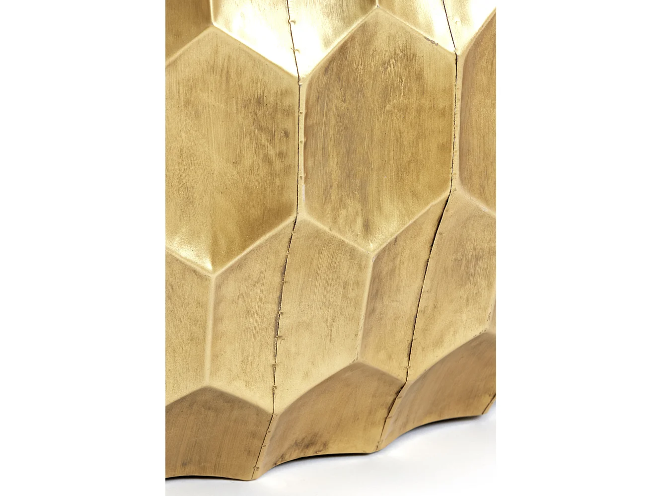 Table basse KALAN - Ø85x42cm - Doré