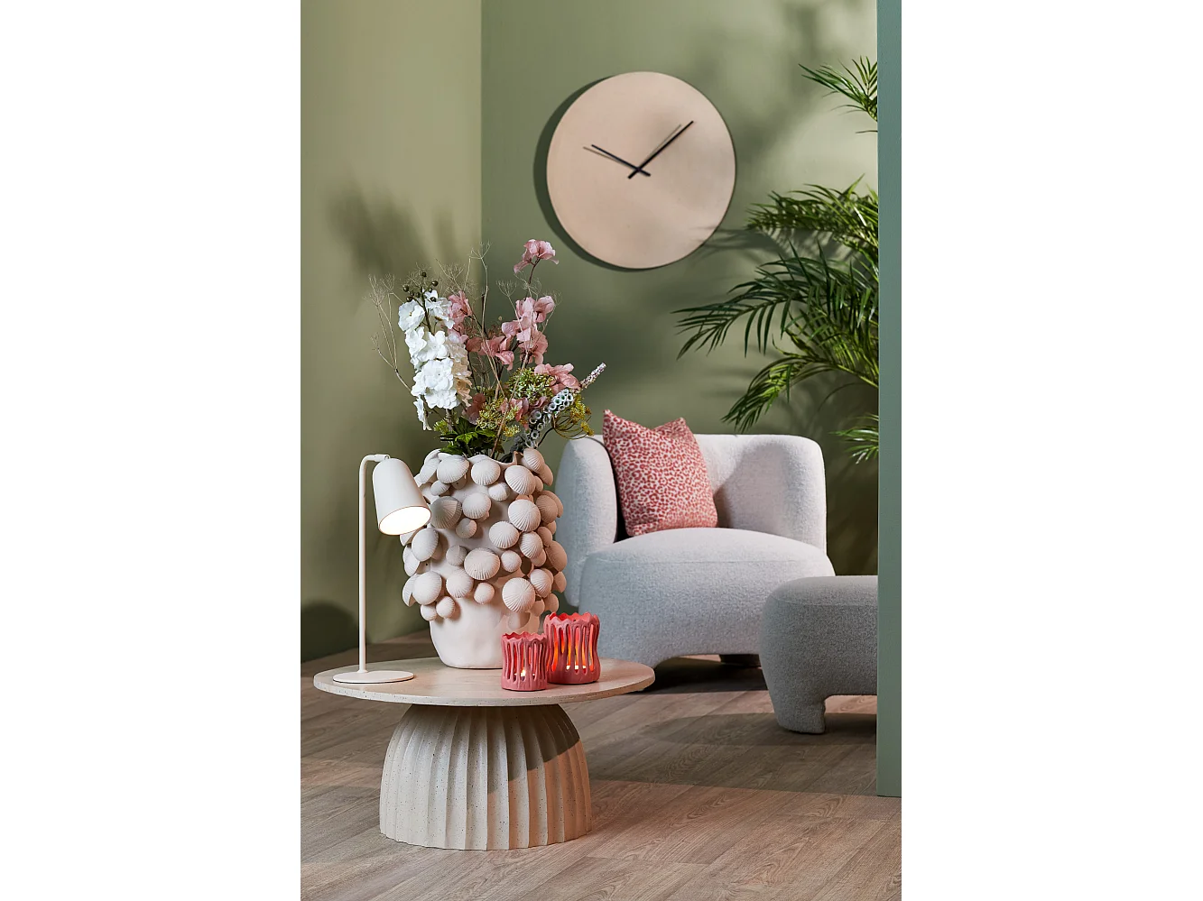 Table d'appoint VEGLIA - Ø70x33,5cm - Marron