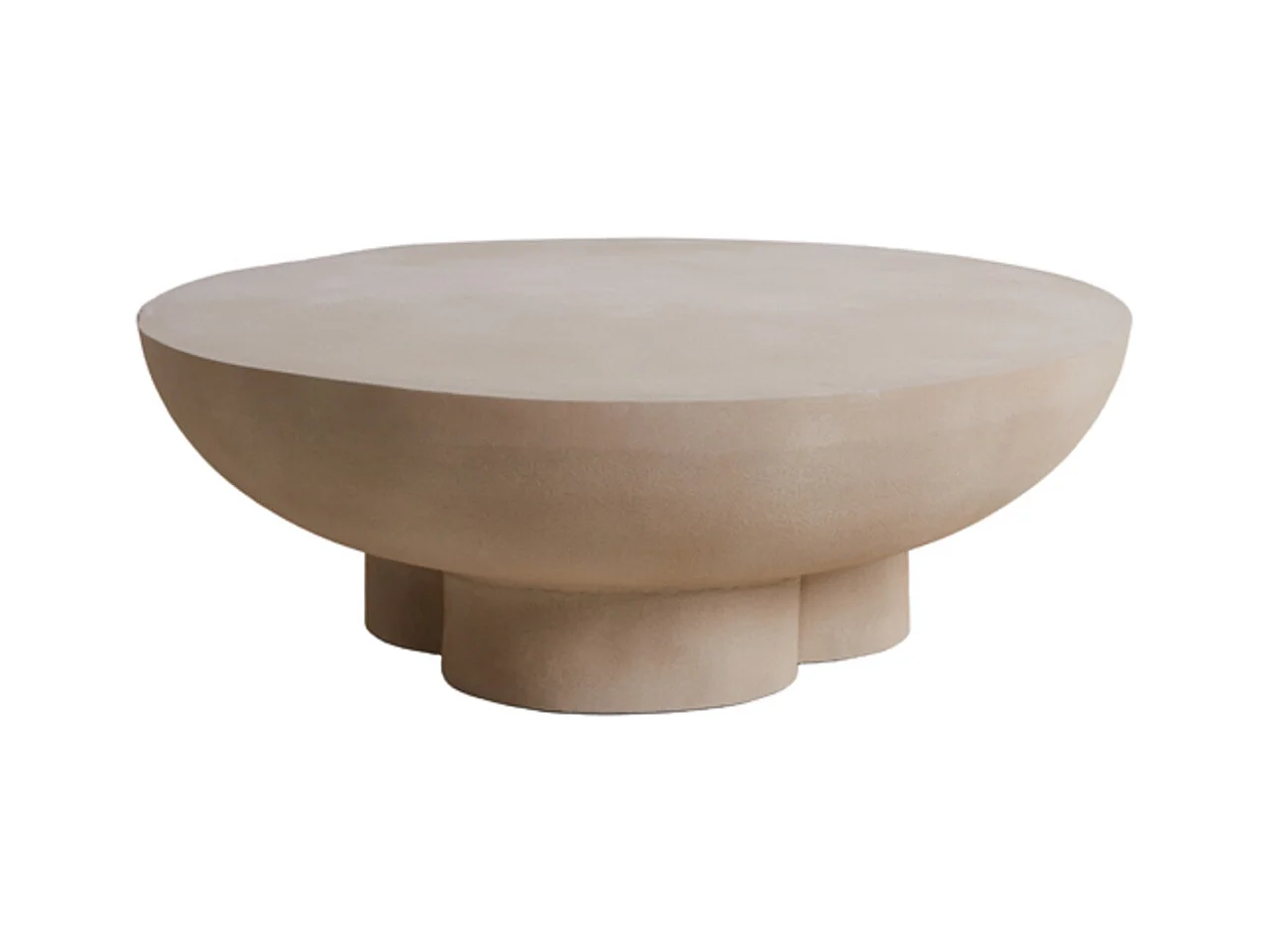 Table basse POLINNA - Ø90x30cm - Marron