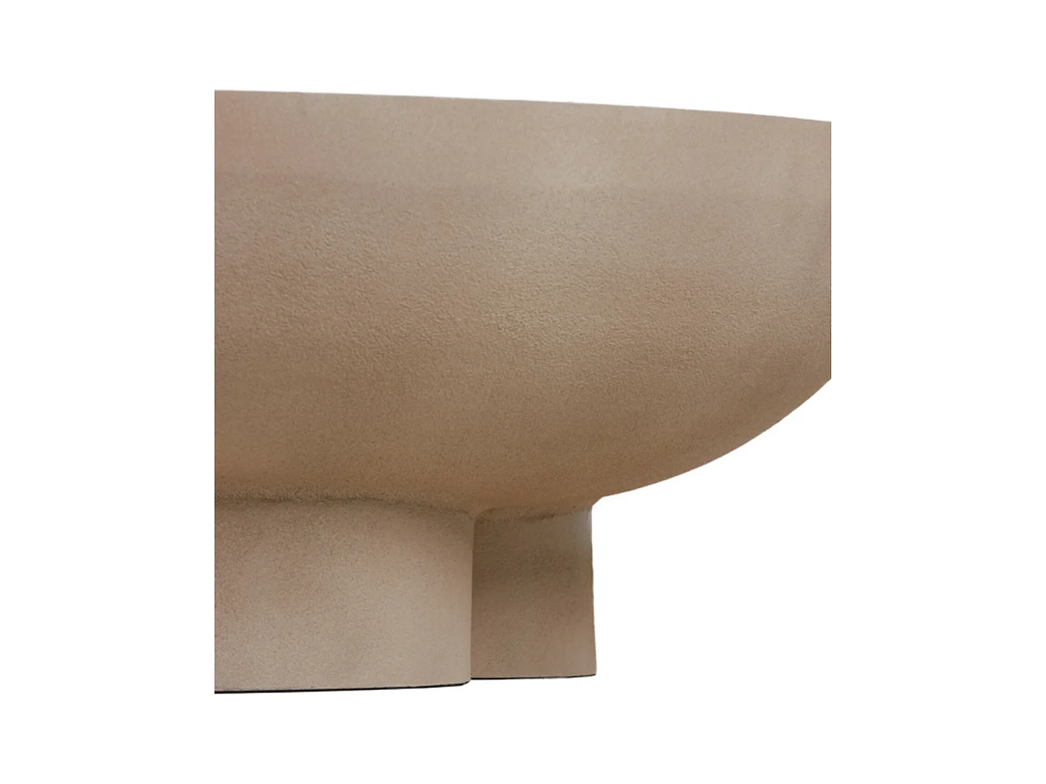 Table basse POLINNA - Ø90x30cm - Marron