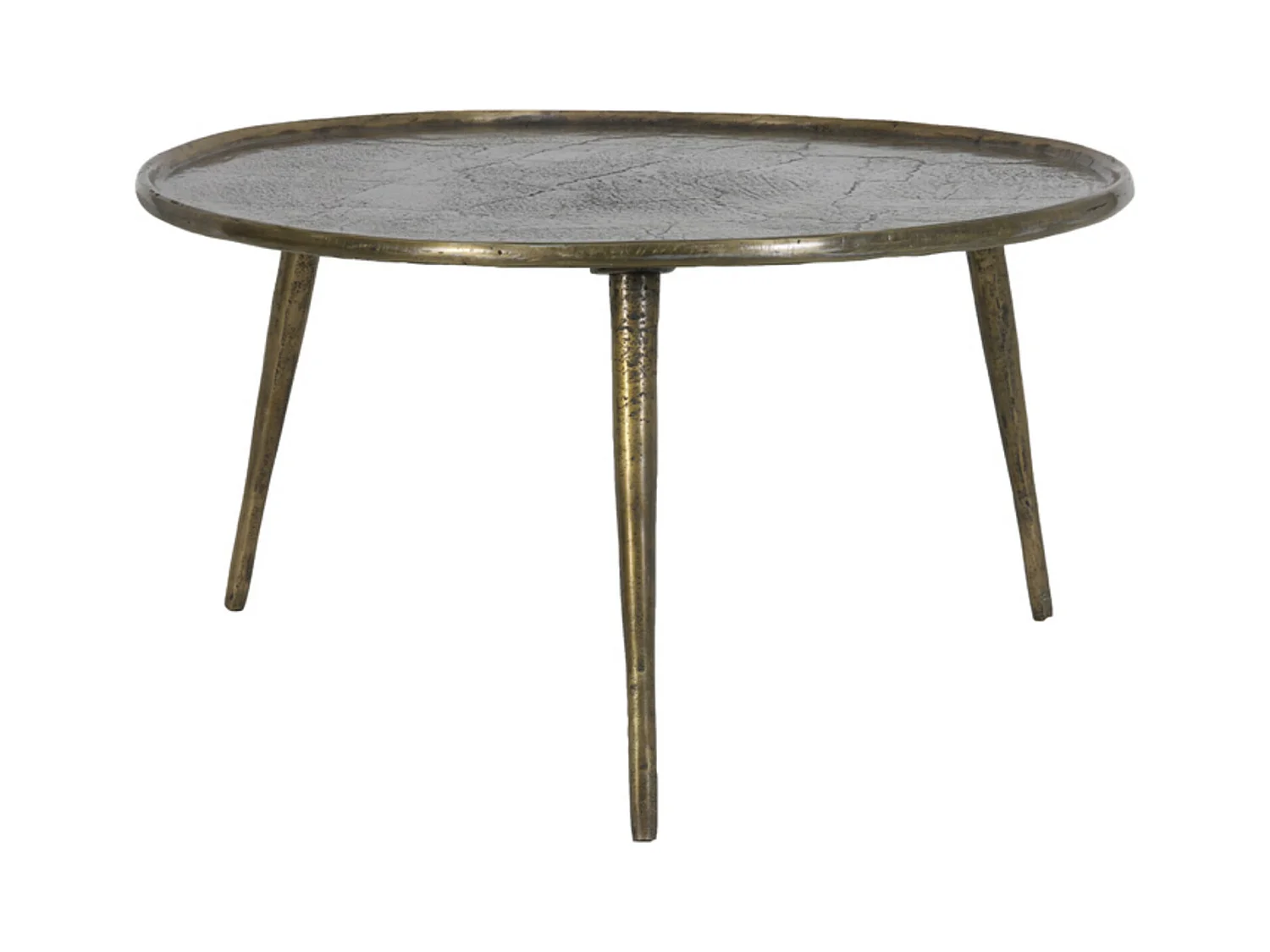 Mesa auxiliar BABINA - Ø67,5x37cm - Bronce